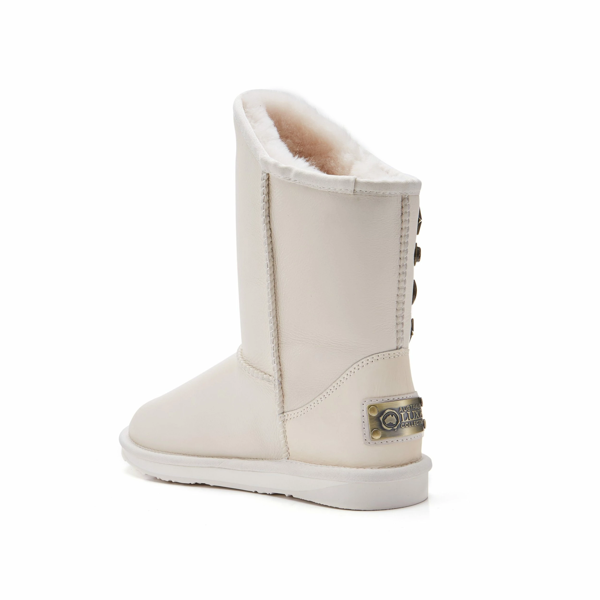 Australia Luxe Co Angel Short Satin Pale - White - Image 2