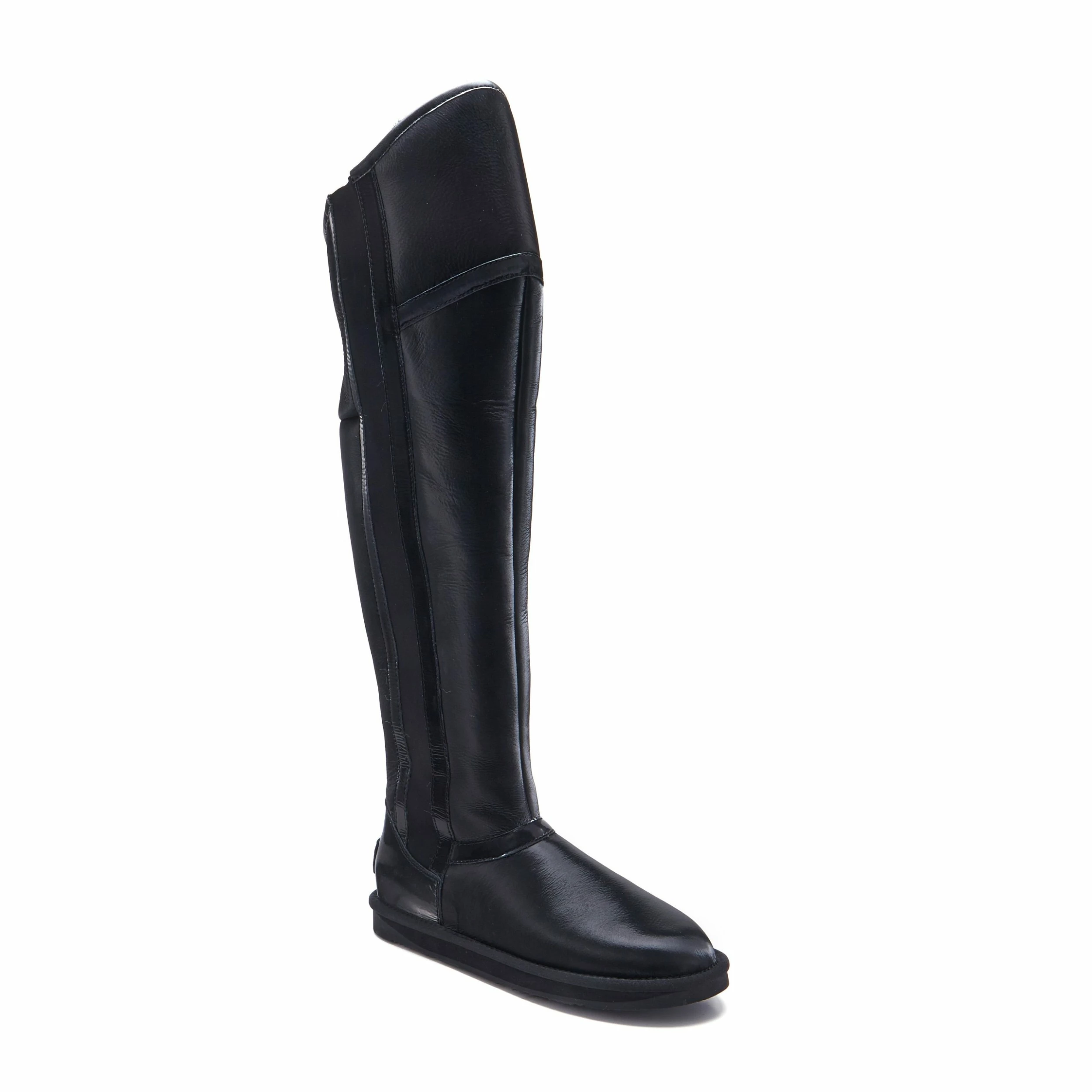 Australia Luxe Co Australia Luxe Nerio Satin Black Boots - Image 3