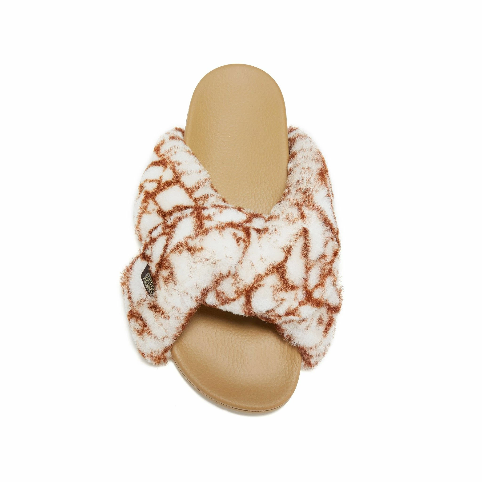 Australia Luxe Co Australia Luxe Trouble Logo Chestnut Slippers - Beige - Image 3