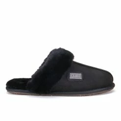 Australia Luxe Co Australia Luxe Closed Mule Slippers Crow - Black