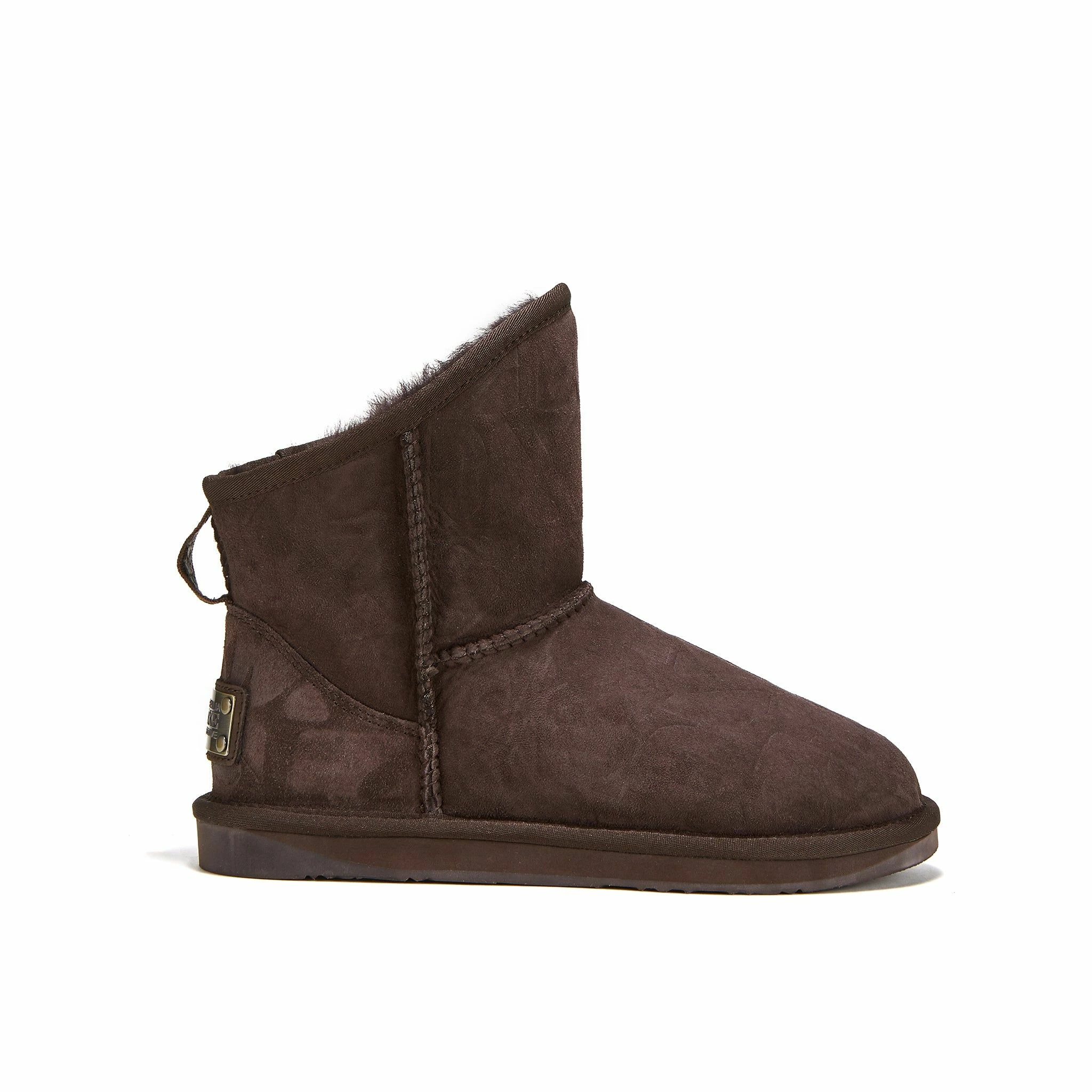 Australia Luxe Co Cosy Xtra Short Beva Embossed Logo - Brown