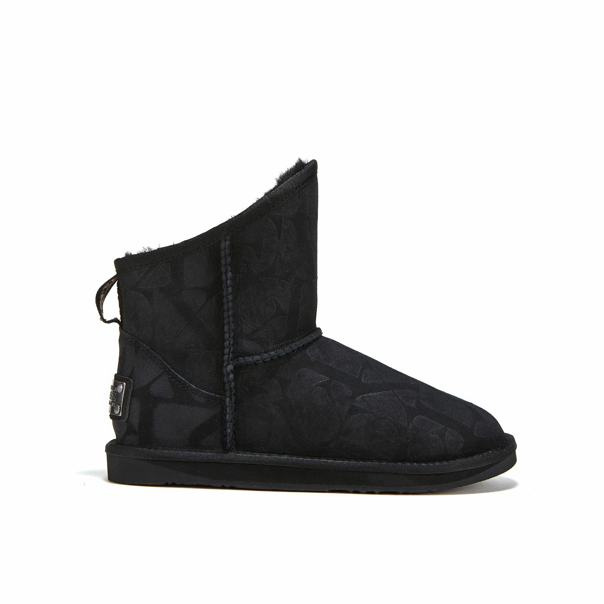 Australia Luxe Co Cosy Xtra Short Black Embossed Logo