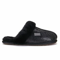 Australia Luxe Co Australia Luxe Closed Mule Slippers Diamonds Black