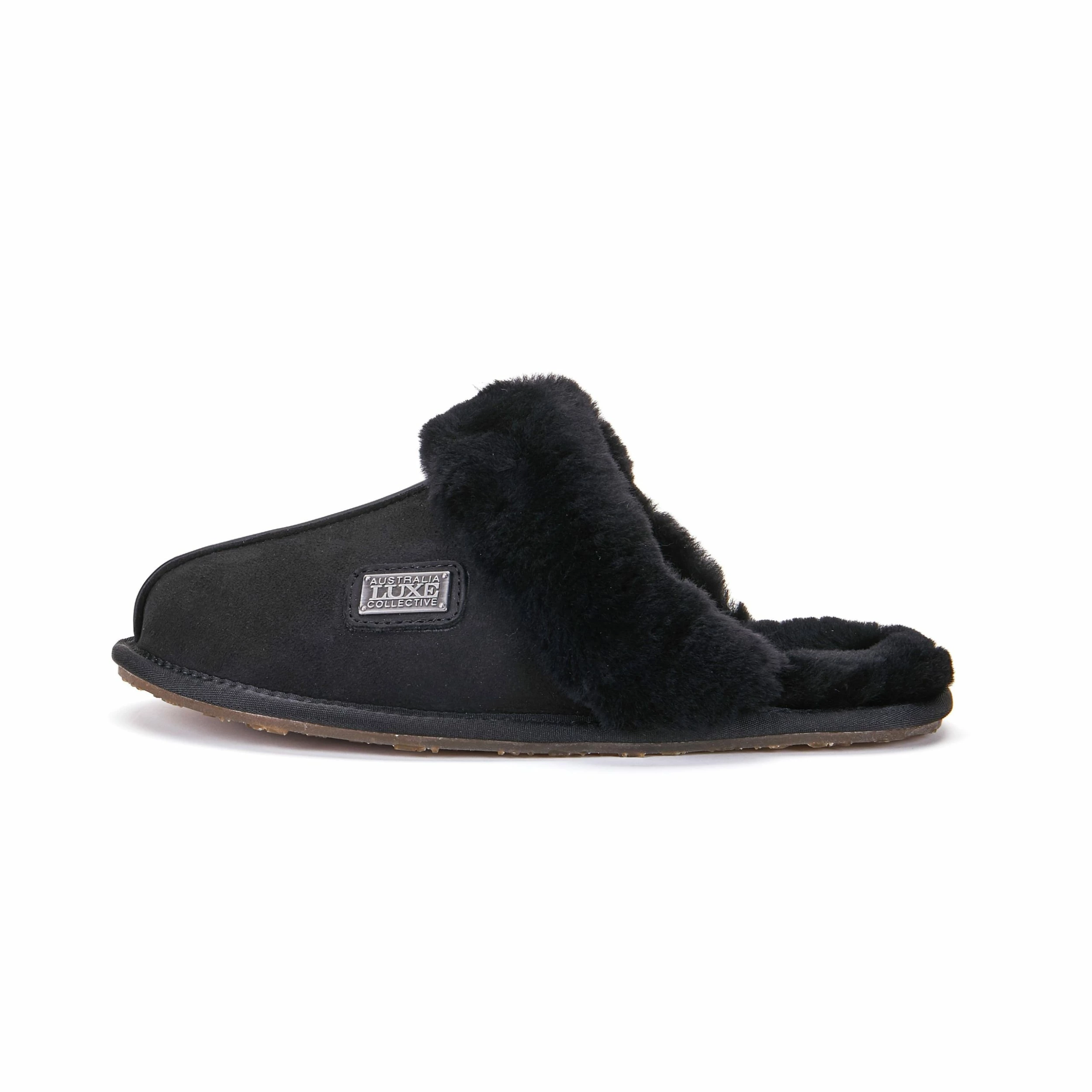 Australia Luxe Co Australia Luxe Closed Mule Slippers Crow - Black - Image 4