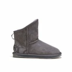 Australia Luxe Co Cosy Xtra Short Grey Embossed Logo