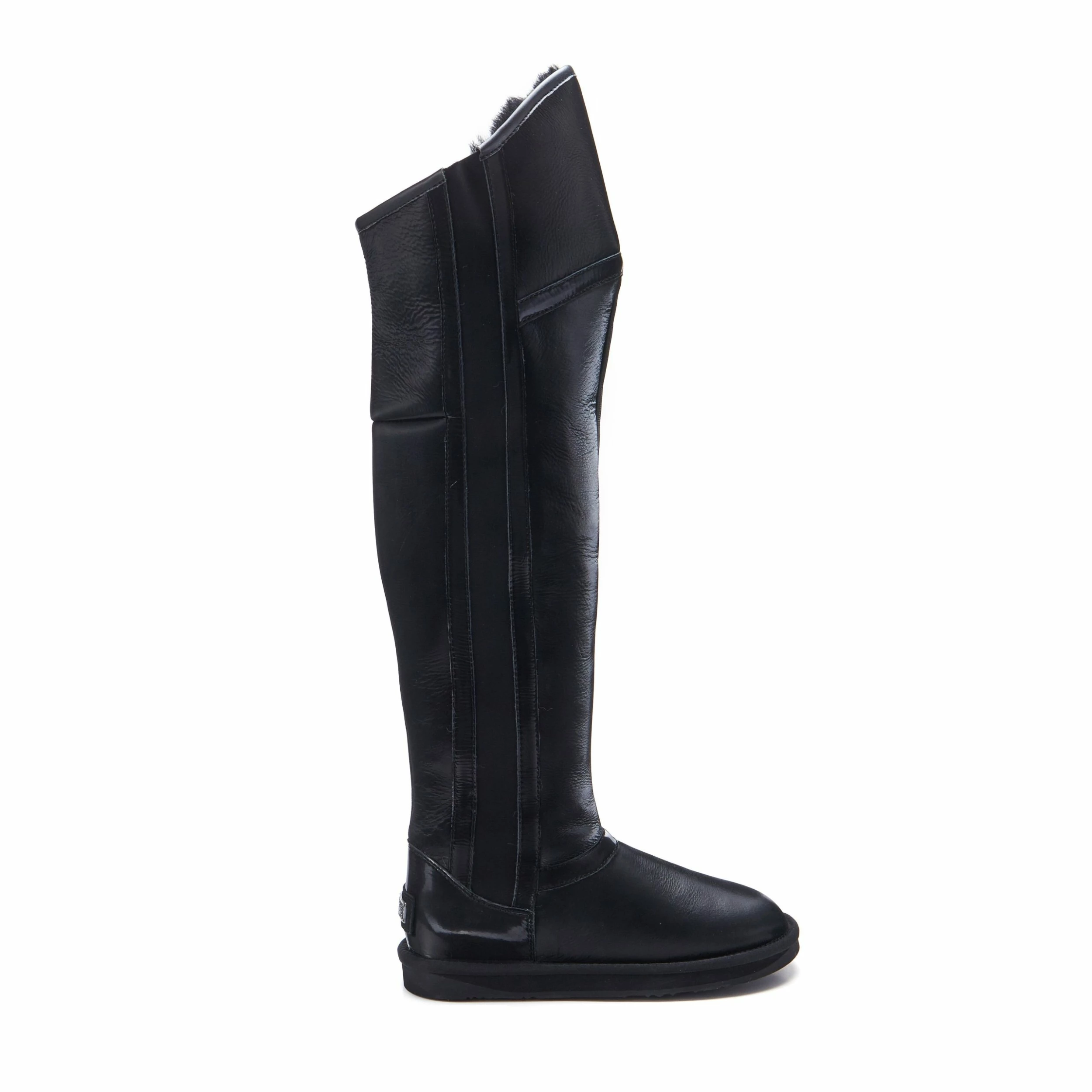 Australia Luxe Co Australia Luxe Nerio Satin Black Boots