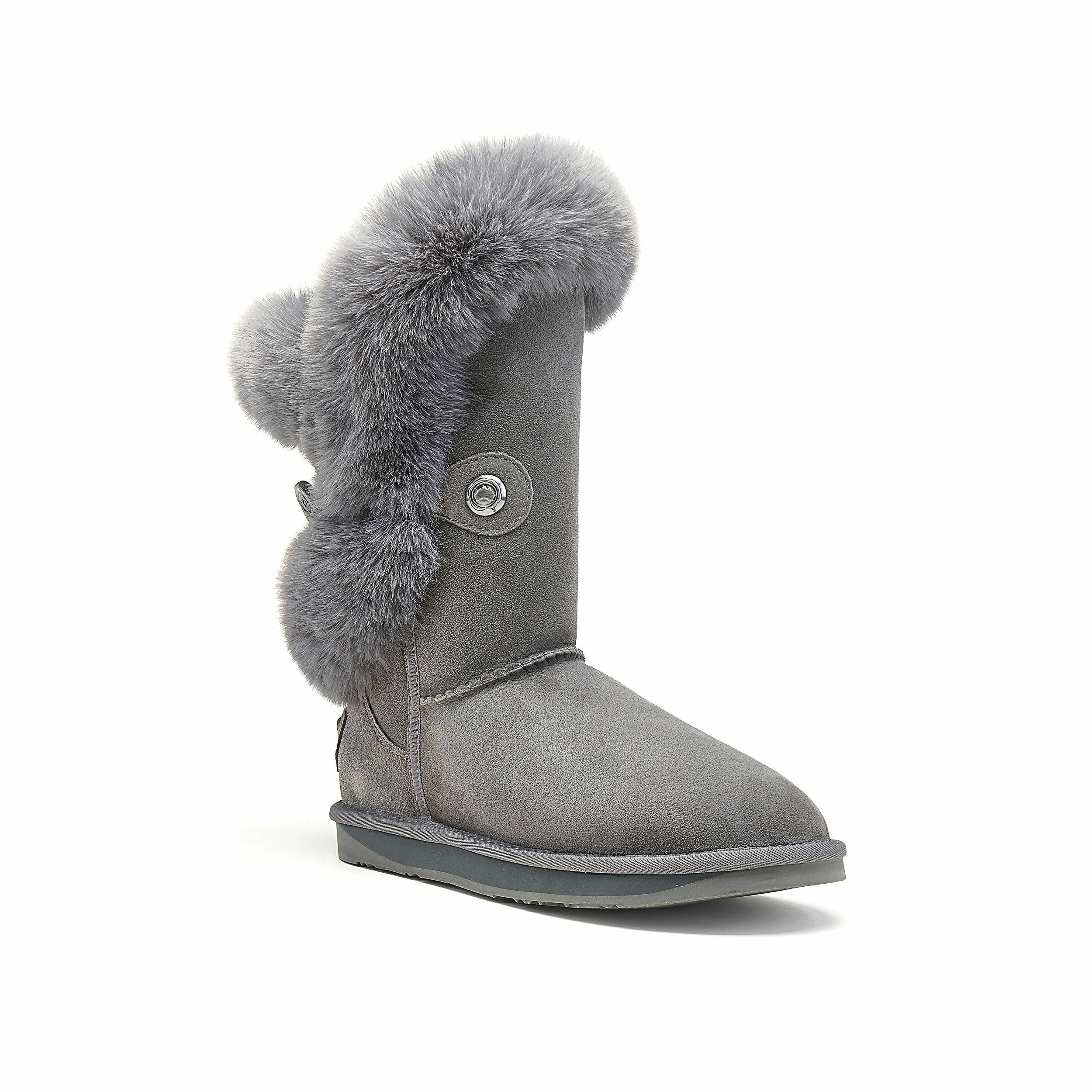 Australia Luxe Co Australia Luxe Nordic Short Luxe Grey Boots - Image 2