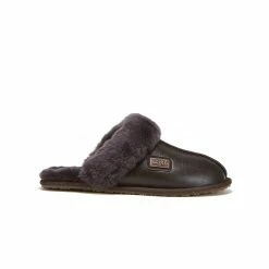 Australia Luxe Co Closed Mule Croc Beva - Brown