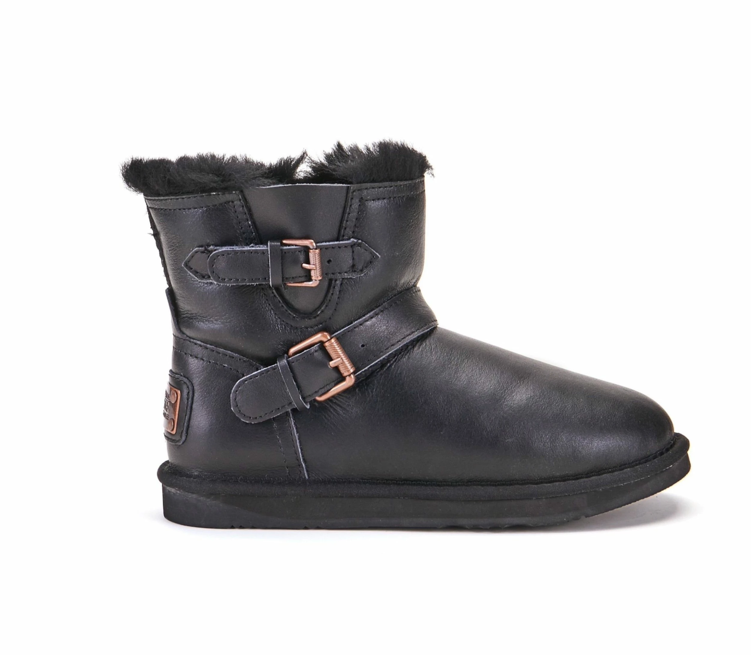 Australia Luxe Co Australia Luxe Machina Xtra Short Black Nappa Boots