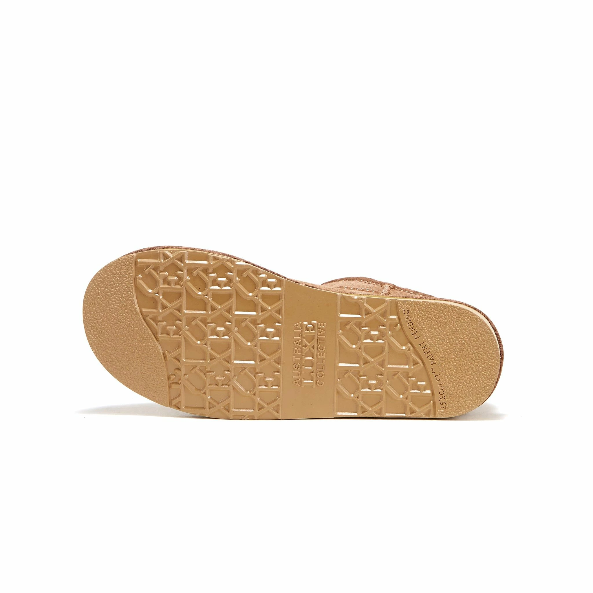 Australia Luxe Co Cosy Ultra Short Chestnut Embossed Logo - Beige - Image 2