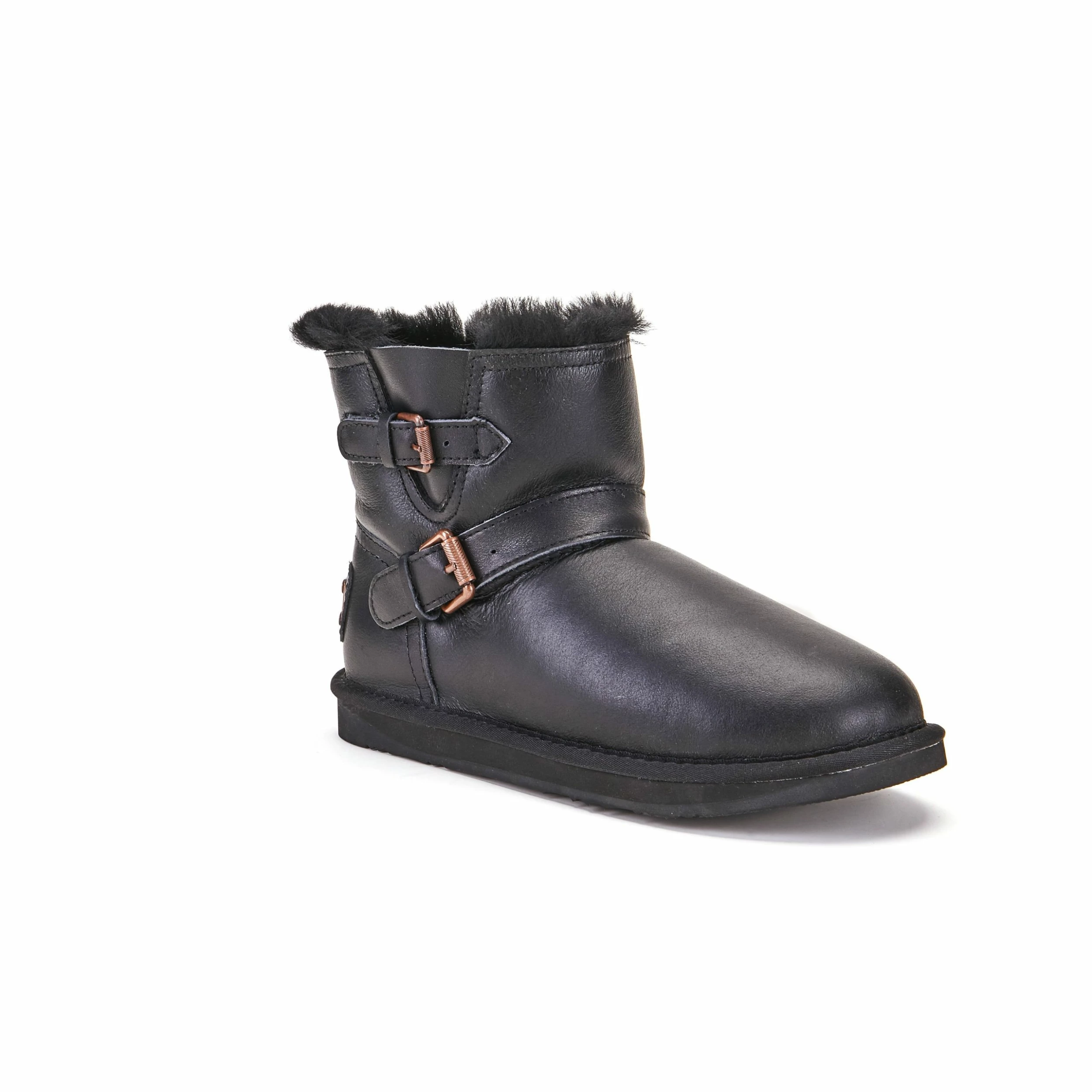 Australia Luxe Co Australia Luxe Machina Xtra Short Black Nappa Boots - Image 2