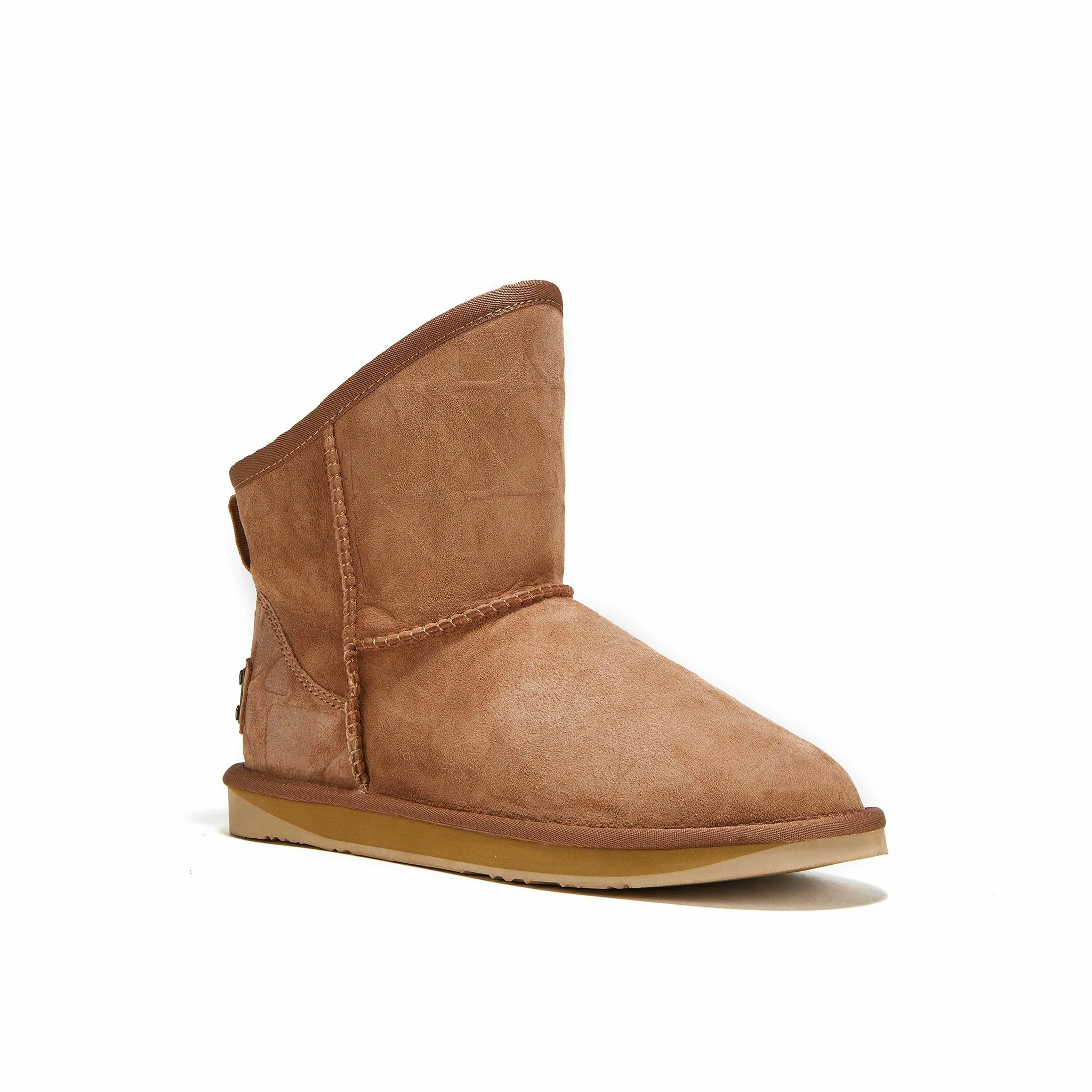 Australia Luxe Co Cosy Xtra Short Chestnut Embossed Logo - Beige - Image 4