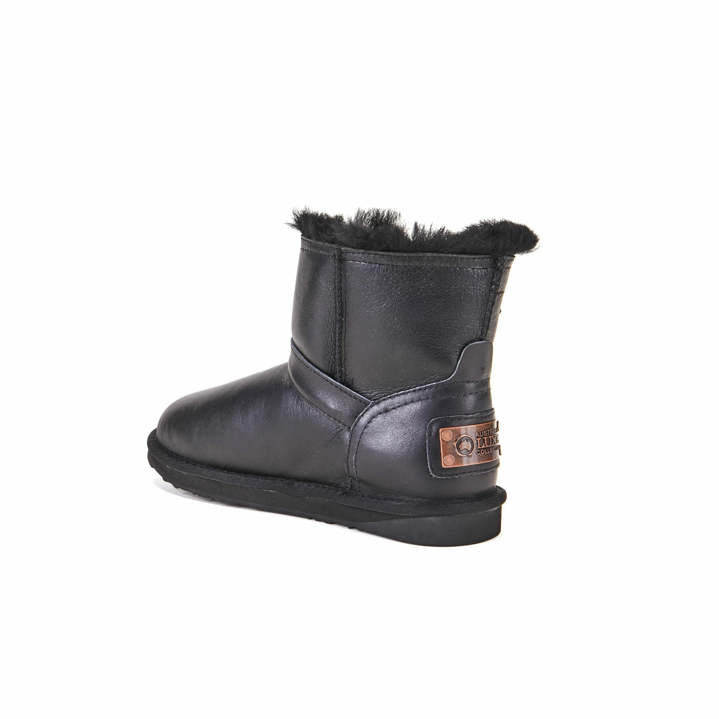 Australia Luxe Co Australia Luxe Machina Xtra Short Black Nappa Boots - Image 3