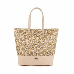 Australia Luxe Co Australia Luxe Bowery Tote Satin Smiles - Gold