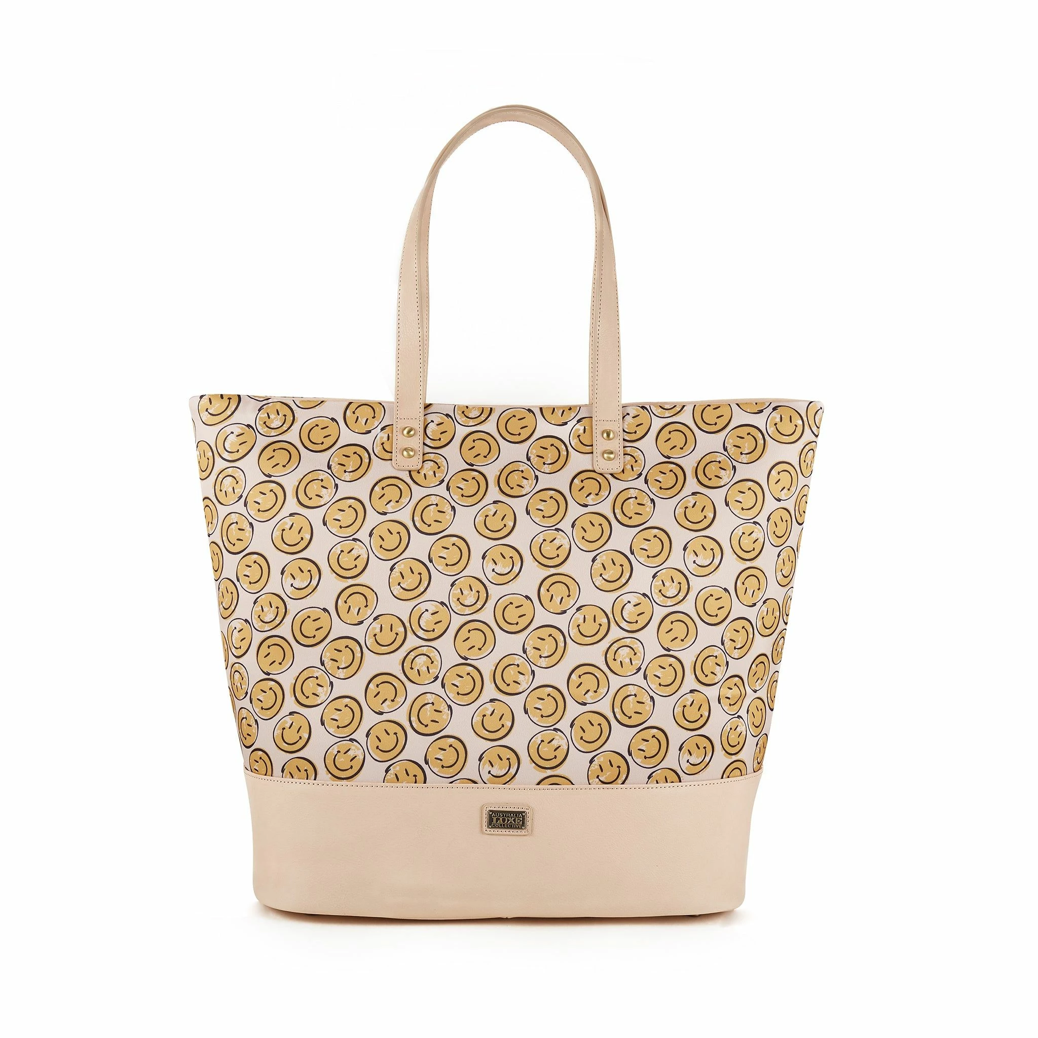 Australia Luxe Co Australia Luxe Bowery Tote Satin Smiles - Gold