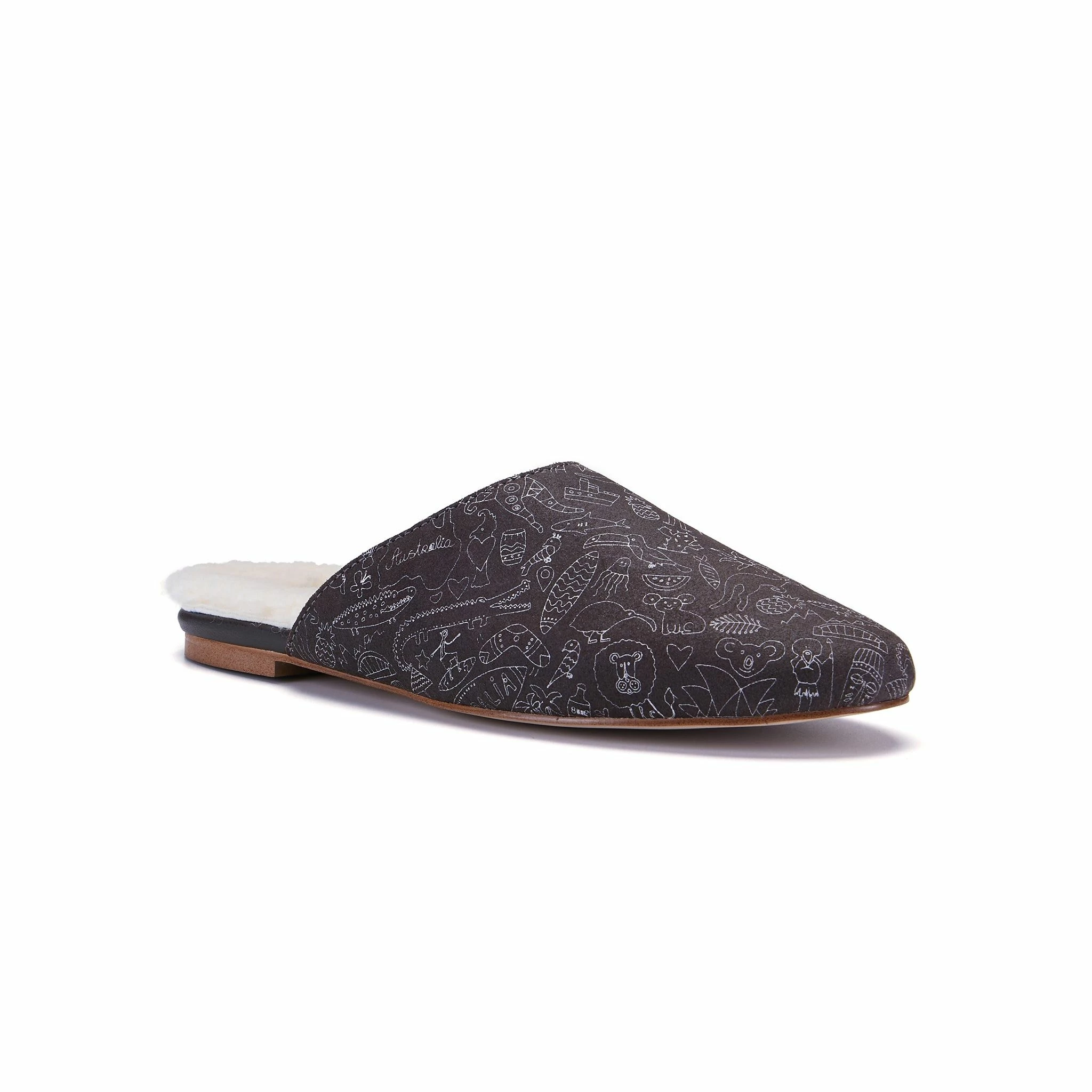 Australia Luxe Co Australia Luxe Marcos Beva Australiana Slippers - Brown - Image 4