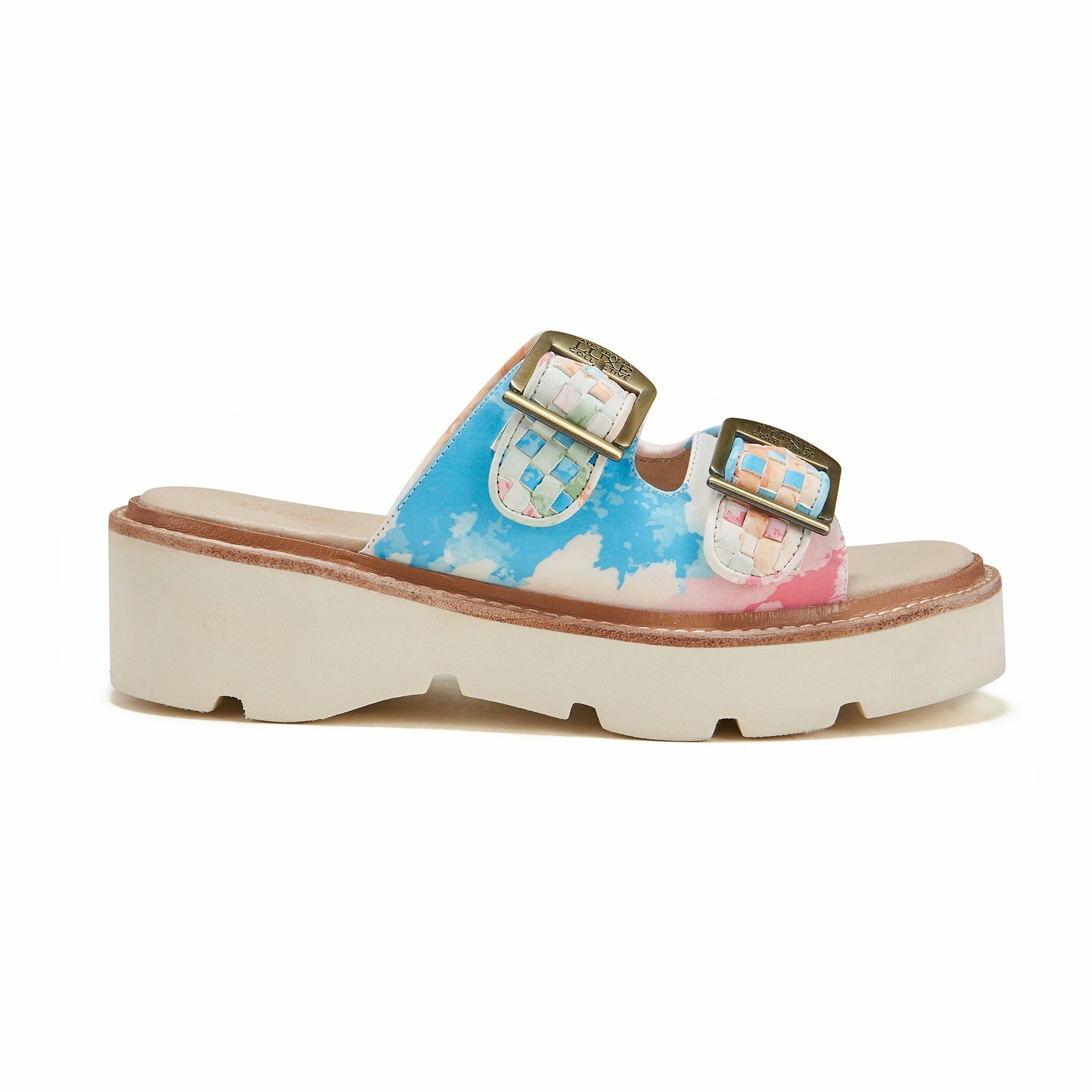 Australia Luxe Co Australia Luxe Ahoy Watercolor Weave Sandals - Multicolour