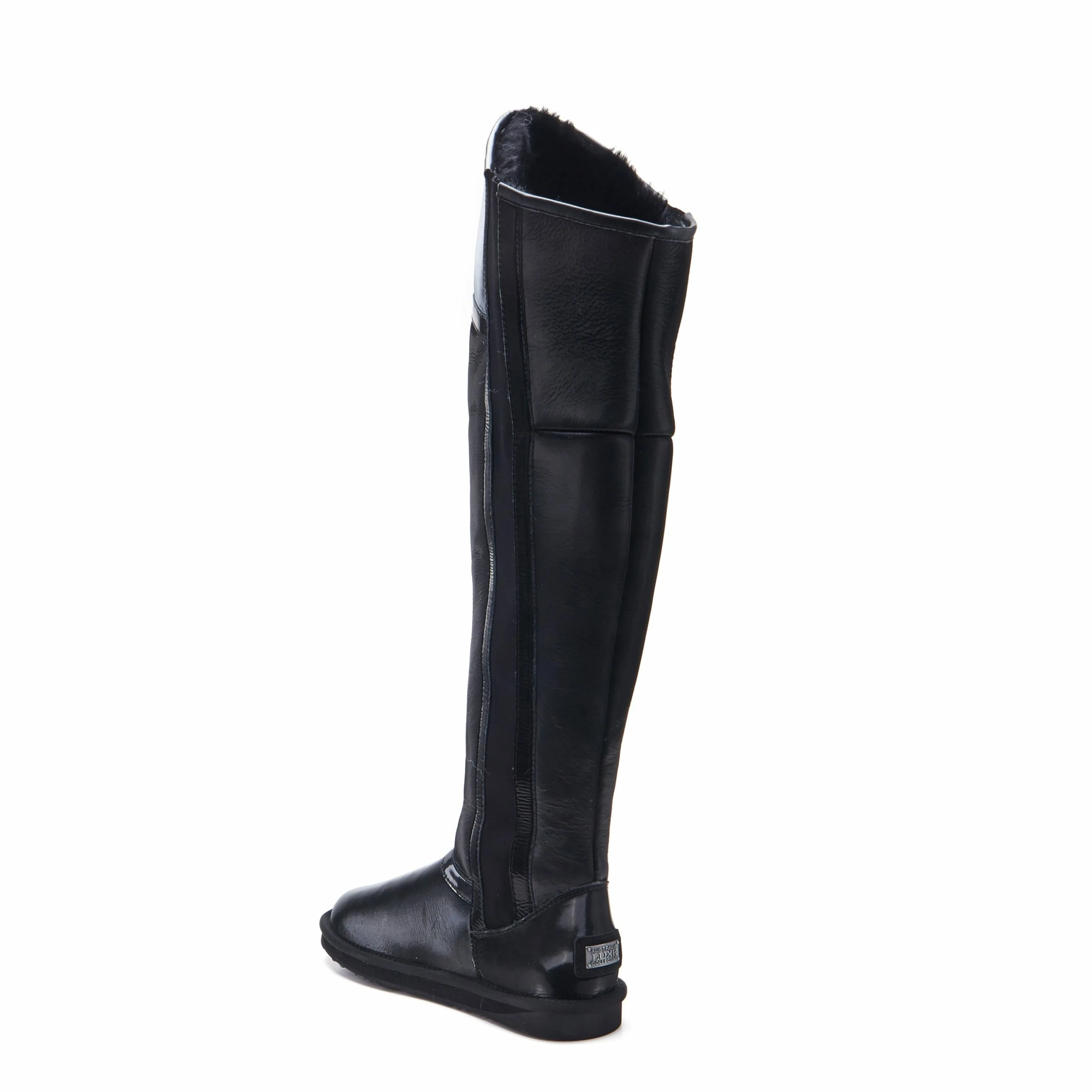 Australia Luxe Co Australia Luxe Nerio Satin Black Boots - Image 2