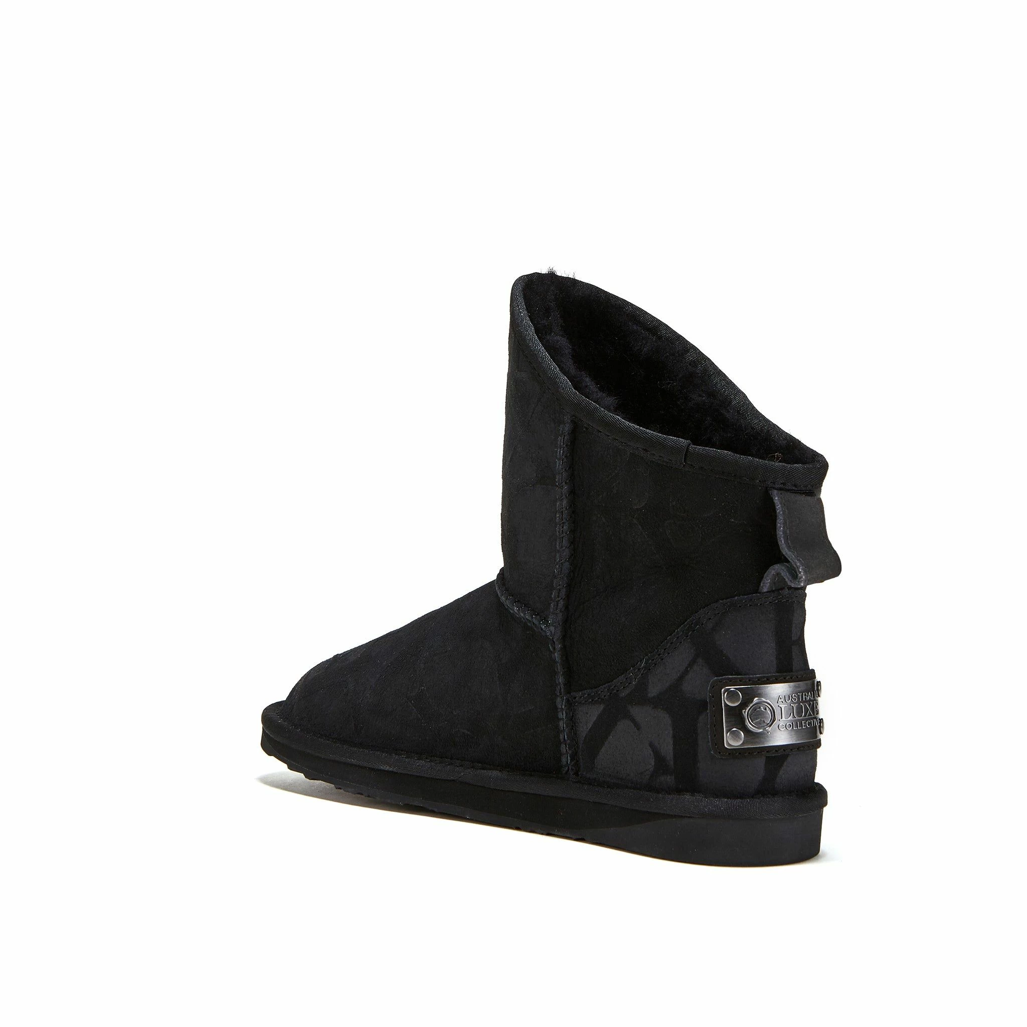 Australia Luxe Co Cosy Xtra Short Black Embossed Logo - Image 4