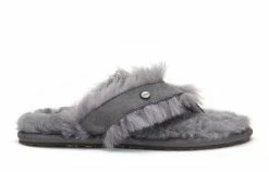 Australia Luxe Co Australia Luxe Feel Grey Slippers