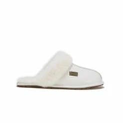 Australia Luxe Co Closed Mule Croc Pale - White