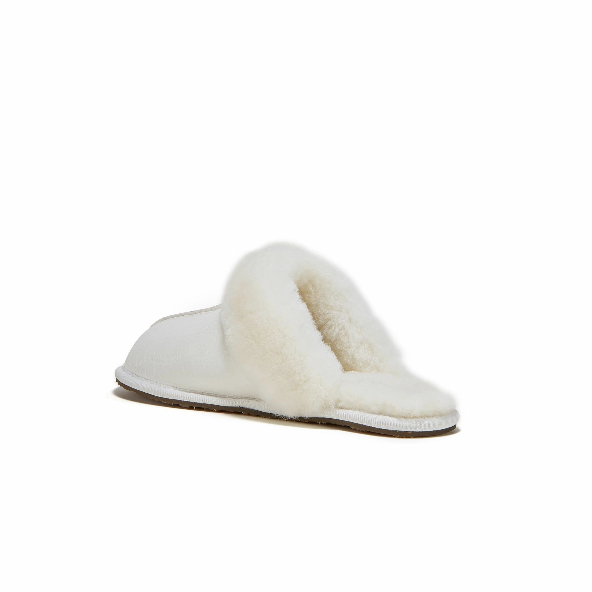 Australia Luxe Co Closed Mule Croc Pale - White - Image 2