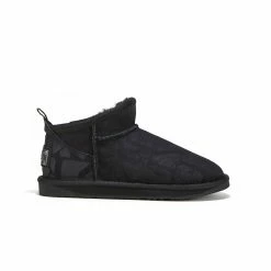 Australia Luxe Co Cosy Ultra Short Black Embossed Logo