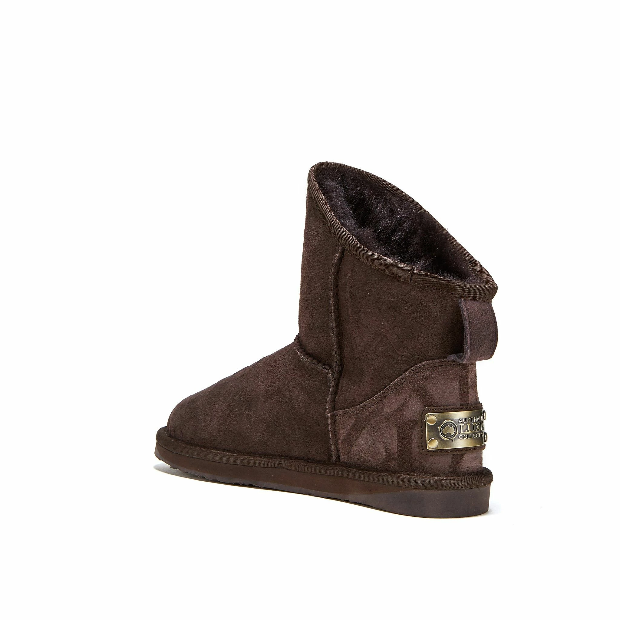 Australia Luxe Co Cosy Xtra Short Beva Embossed Logo - Brown - Image 3
