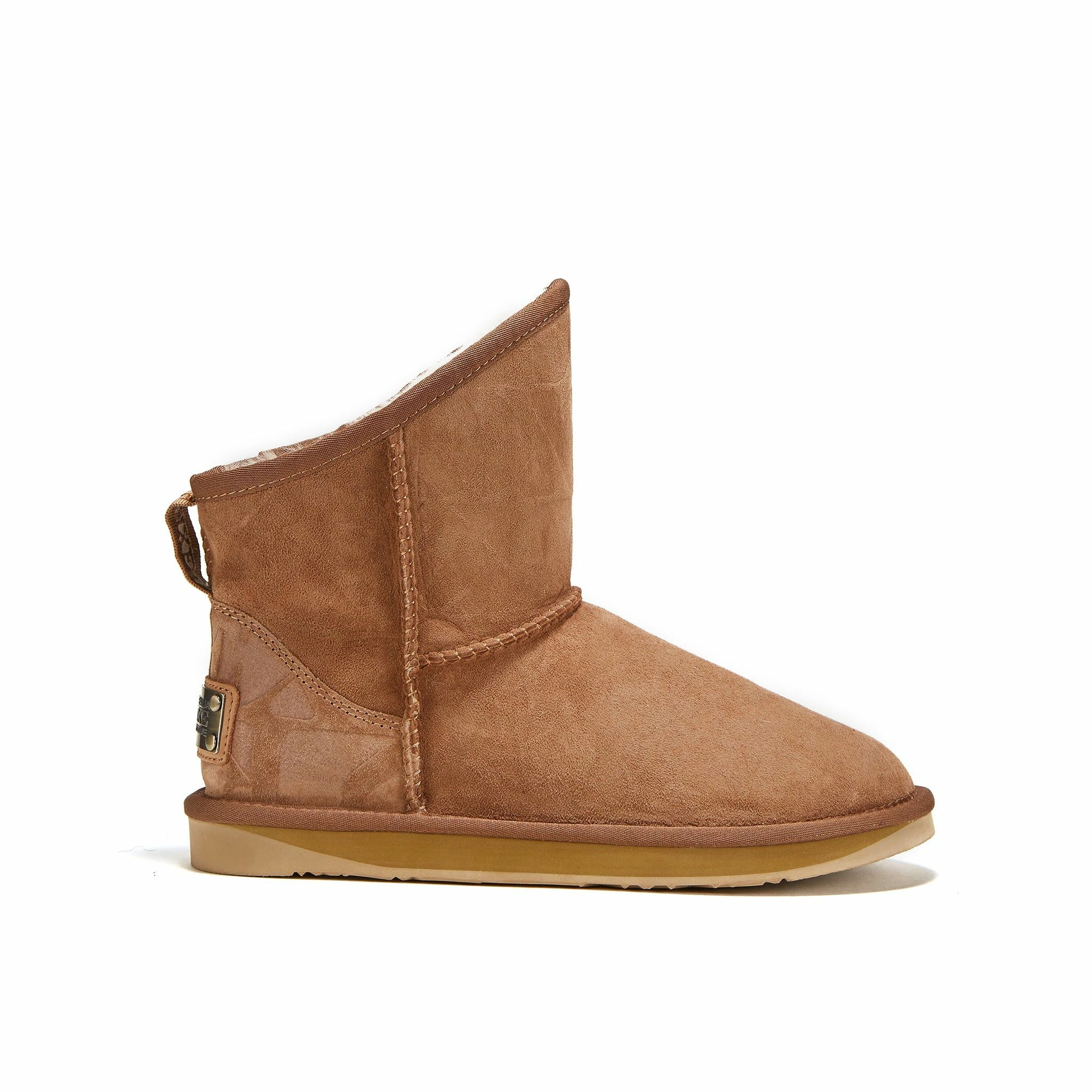 Australia Luxe Co Cosy Xtra Short Chestnut Embossed Logo - Beige