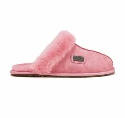 Australia Luxe Co Australia Luxe Closed Mule Slipper Suede Lychee - Pink